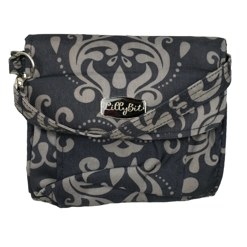 Lilly Bit Uptown Diaper Clutch Damask Convertible Bag